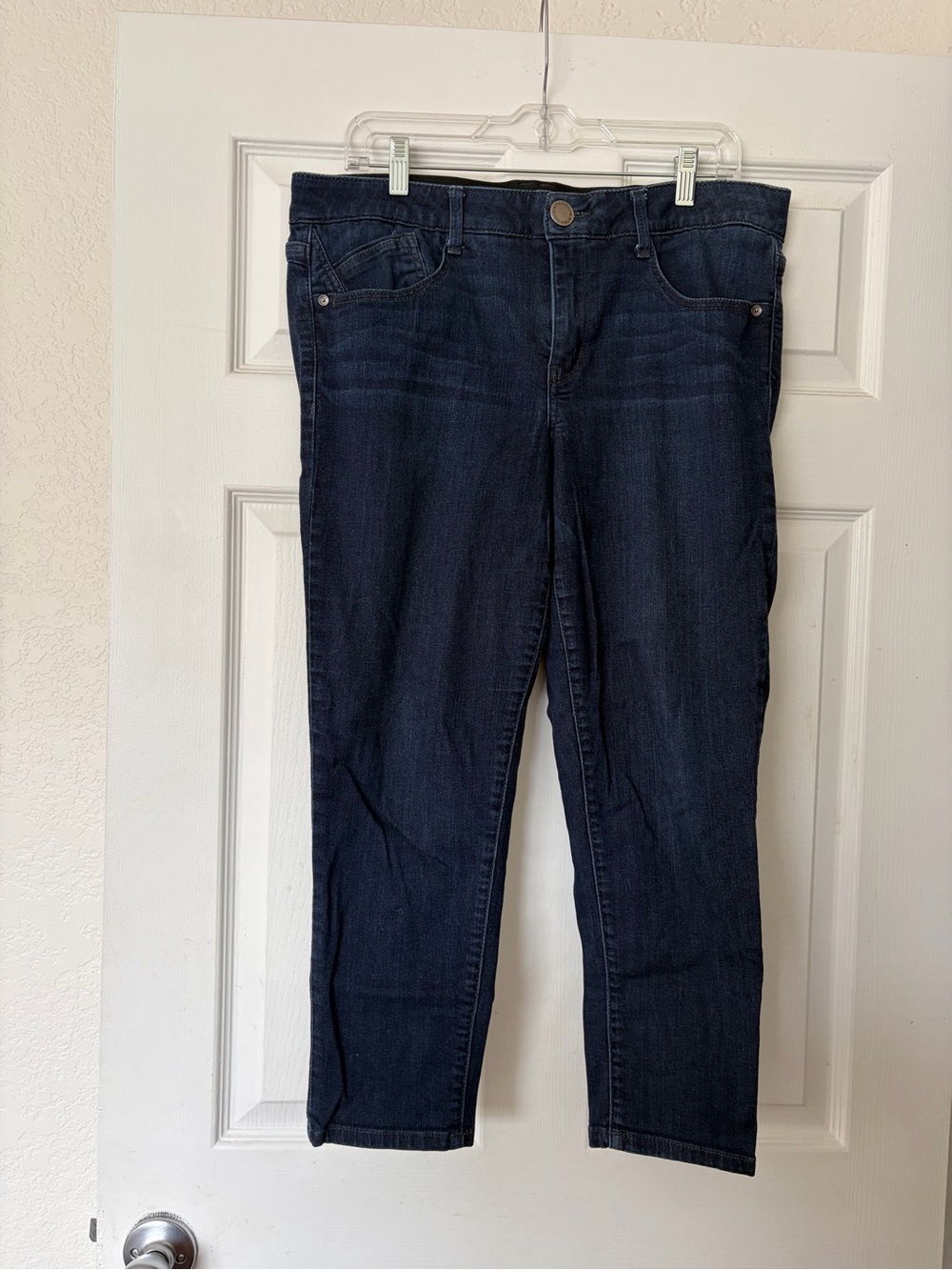 WIT AND WISDOM Women’s Dark Blue Stretch Skinny Denim Jeans